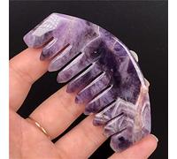 decoración de la habitación Peine de cristal de cuarzo rosa amatista Natural, 1 unidad, peines de masaje de pelo de dientes anchos, colección de regalos de piedras preciosas