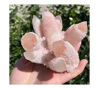 decoración de la habitación Racimo de cristal rosa natural hermoso Piedra de racimo de cristal natural (Size : 250-300g)