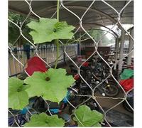 Decoración de la red de la cuerda, rollo galvanizado de seguridad de la cerca de alambre for la barandilla flexible del cable del acero inoxidable de las escaleras del puente(Silver-4mm,1x1m)