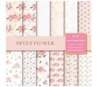 decoración de libros de recortes de papel kraft, Scrapbook Pattern Paper Multicolor 6x6 inches Pack of 36 Sheets 12 Designs