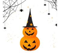 Decoración de luz de calabaza: lámpara de fiesta de, linternas de vacaciones de otoño, luces de Acción de Gracias, pieza de sombrero negro para dormitorio, patio, cocina, pasillo, balcón, sala