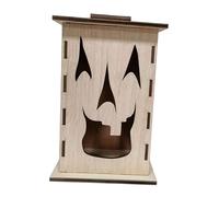 Decoración de madera rústica para Halloween, decoración de escritorio de jardín, centro de mesa, altura 31 cm