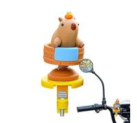 Decoración de manillar de scooter, figura de capibara, accesorio de primavera sacudida, diseño vibrante y divertido, acción de primavera única, 1 pieza, perfecta para bicicletas, scooters, y