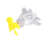 Decoración de Manillar para Bicicleta | Avión Miniatura Accesorio Moto Manillar - Decoración linda Alimentada por el Viento con Luces LED para Coche, Motocicleta, Scooter Eléctrico y Bicicleta