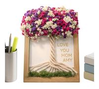 Decoración de marco de fotos, soporte en forma de árbol, soporte para fotos familiar, pequeño expositor de escritorio para el día de la madre, idea de regalo para sala de estar, dormitorio, estudio