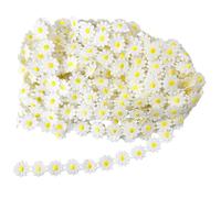 Decoración De Margaritas Pequeñas De 15 Yardas, Encaje Bordado De Margaritas, Accesorios Para Manualidades Diy, Tela De Costura, Decoración De Apliques, Decoración De Regalos