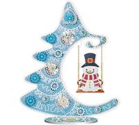 Decoración de Mesa con Diamantes 5D,Cuadro de Diamantes 5D Navidad,Adornos de Pintura de Diamantes 5D, decoración de Mesa de Navidad, decoración de Navidad, Fiesta de Navidad