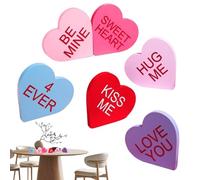 Decoración de mesa con forma de corazón - Cartel con forma de corazón para escritorio, centro de mesa para boda, casa, salón, dormitorio, boda, aniversario, , estante, parejas