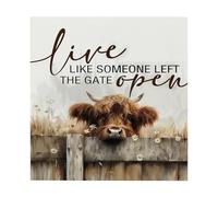 Decoración de mesa de, decoración de mesa de madera de animales occidentales,Escudo de granja de - Para boda, salón, cocina, escritorio, vitrina de bar,