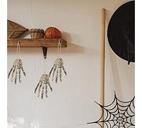 Decoración de mesa de Halloween, decoración de fiesta de plástico, esqueleto simulado a mano, decoración de Halloween y cuelga decoraciones de araña (como se muestra, talla única)