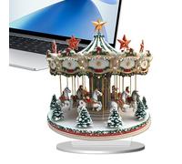 Decoración de mesa de Navidad | 2D Winter Holiday Centerpiece | Christmas Figurine Acrylic Desk Decor | for Living Room Bedroom Study Room Housewarming Birthday New Year Party