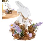 Decoración de Mesa de Pascua genérica | Decoración de Madera - Mesa Estilo Rural - para casa Iglesia Restaurante reunión Familiar salón Comedor