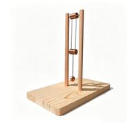 Decoración de mesa de péndulo doble, adorno de escritorio de madera para aliviar el estrés, demostración de principios científicos para el hogar y la oficina, idea de regalo única