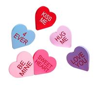 Decoración de mesa de San Valentín, letrero decorativo en forma de corazón | Centro de mesa - para el hogar, mesa de comedor, dormitorio, boda, aniversarios, fiesta, estante de repisa para parejas