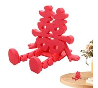 Decoración de mesa del año del caballo, decoración 3D de bendición de Año Nuevo chino, tradicionales de felicidad cultural, para el hogar, escritorio, chimenea, entrada, TV, mesita de