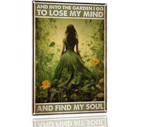 Decoración de metal Voy a perder la cabeza y encontrar mi 20X30Cm Placas | de metal Rústico Cartel de metal Clásico Pintura de Hierro para Aseo Taberna Interior