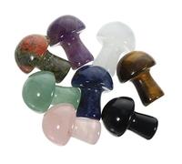 Decoración de Mini Hongos de Cristal, 8 Piezas, Set