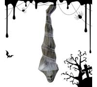 Decoración de Momia Colgante - Cuerpo De Tela 70.8x16.9 Pulgadas, Figura De Horror Espeluznante, Espeluznante Espeluznante Especttral, Acento Espeluznante De Halloween, Suspendido Aterrador |