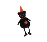 Decoración de muñeca de bruja de tela para Halloween, para porche, aula, oficina, atmósferas, mejora de atmósferas, calabazas de bruja con cuerda para colgar