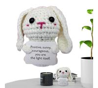 Decoración de muñeca de ganchillo - Pequeño Amigurumi Felpa Adorable Animar Animal Juguete Ligero Suave Artesanía Exhibición Accesorio Fomento Diversión para celebraciones | estantes para fiestas