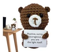 Decoración de muñeca de ganchillo - Pequeño Amigurumi Felpa Adorable Animar Animal Juguete Ligero Suave Artesanía Exhibición Accesorio Fomento Diversión para celebraciones | estantes para fiestas