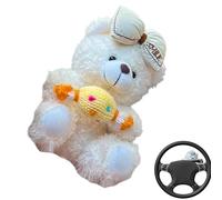Decoración De Muñeco Dè Oso D́e Peluche Para Coche - Dë Còche Ďe Dibujos Animados Lindo Dė 12x8 Cm, Acento D́e Mango Dé Limpiaparabrisas Suave | Accesorio Ďe Diseño Interior Pàra Cočhe Pequeñò
