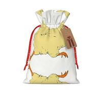 Decoración de Navidad, bolsa de regalo con cordón, bolsas de regalo de Navidad y cumpleaños, bolsas de regalo reutilizables multiusos. Animal Farm-Chicken Run