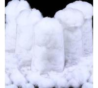 Decoración de nieve falsa de Navidad, fibra artificial de algodón para decoración de interiores, mantas de nieve resistentes al fuego para manto de invierno, aldea, belén, decoración de Navidad (600 g