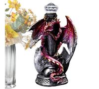 Decoración de oficina de Halloween, escultura de resina de Halloween,Decoración de escultura de resina de dragón de Halloween - Escultura de resina, artesanía de resina para sala de estudio, sala de