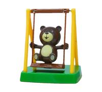 Decoración De Oso Giratorio Para Tablero De Coche - Figura Temblor De Energía Solar, Ornamento Automático Colgado, Pantalla Interior Móvil | Accesorio De Decoración Del Hogar