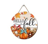Decoración de otoño Coronas de Otoño para Puerta de Entrada, letreros de Puerta de Calabaza de Cosecha de otoño para Decoraciones del hogar de la Cosecha de otoño Decoraciones Frontales
