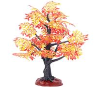 Decoración de otoño Modelo de árbol de Arce Artificial 12x12in Figura Falsa de árbol de otoño para la Mesa de Arena Harvest Spring Red