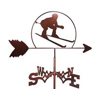 Decoración de paleta de metal para exteriores, jardín, techo, paddock, indicador de dirección del viento vintage con diseños de animales, camiones, lobos y perros