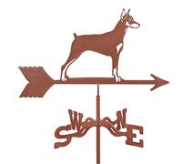 Decoración de paleta de metal para exteriores, jardín, techo, paddock, indicador de dirección del viento vintage con diseños de animales, camiones, lobos y perros