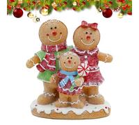 Decoración de pan de jengibre de Navidad - Figuras de resina, navideños, estatuas de jengibre navideñas, estatuas de de hombre de jengibre para decoración del hogar de temporada |