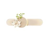 Decoración de pared 3D con luces LED, escultura moderna de gran tamaño con textura de arenisca, adorno de pared iluminado para sala de estar, dormitorio o entrada (beige, 140 x 42 cm / 55,1 x 16,5 pu