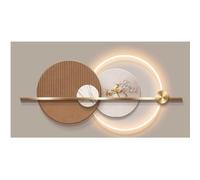 Decoración de Pared 3D con Luz LED, Pintura Cuadros Decorativos Colgante 3D, Escultura Creativa, para Sala De Estar, Entrada,002,100 * 45