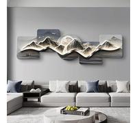 Decoración de pared 3D de 119,5 x 40,6 cm con luces LED, escultura de pared, pintura decorativa, arte moderno para colgar en la pared, para sala de estar, entrada, pasillo, lámpara decorativa de pared