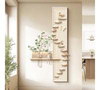 Decoración de pared 3D Vision con luz LED, pintura creativa en piedra arenisca, pintura decorativa para vestíbulo, adecuada para sala de estar, dormitorio, recibidor, pasillo (blanco 1 40*80