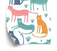 Decoración de Pared, Animales salvajes al estilo escandinavo, 50 x 1000 cm