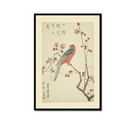 Decoración de pared botánica vintage, impresiones artísticas japonesas de flores y pájaros, pósteres florales de naturaleza, imágenes estéticas para decoración del hogar y dormitorio (SKU4, 8 x 12