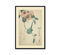 Decoración de pared botánica vintage, impresiones artísticas japonesas de flores y pájaros, pósteres florales de naturaleza, imágenes estéticas para decoración del hogar y dormitorio (SKU2,30.5 x 45.7