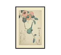 Decoración de pared botánica vintage, impresiones artísticas japonesas de flores y pájaros, pósteres florales de naturaleza, imágenes estéticas para decoración del hogar y dormitorio (SKU2, 8 x 12