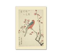 Decoración de pared botánica vintage, impresiones artísticas japonesas de flores y pájaros, pósteres florales de naturaleza, imágenes estéticas para decoración del hogar y dormitorio (SKU4, 28 x 35 cm