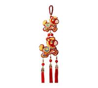 Decoración De Pared Caball,Ornamento De Buena Fortuna con Colgante De Campanilla - Bordado Año del Caballo 2026 Decoraciones | Para La Riqueza Y El Éxito Fiesta De Primavera Fiesta Salón Dormitorio