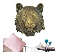 Decoración de pared cabeza animal decoración cabeza animal | Decoraciones de pared realistas | Arte de pared sin decoloración para dormitorio de apartamentos, decoraciones artísticas para sala de