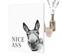 Decoración de pared con imágenes de animales para paredes | Póster sobre lienzo de 30 x 40 cm para la decoración de paredes, imágenes divertidas para el baño | para casa de campo, baño, casa, granja