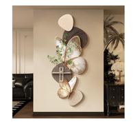 Decoración de pared con mariposa en 3D, escultura de pared moderna con textura de arenisca, decoración colgante grande sin marco para sala de estar, dormitorio o recibidor (marrón, 120 x 54 cm / 47,2
