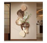Decoración de pared con mariposa en 3D, escultura de pared moderna con textura de arenisca, decoración colgante grande sin marco para sala de estar, dormitorio o recibidor (marrón-b, 80 x 36 cm / 31,