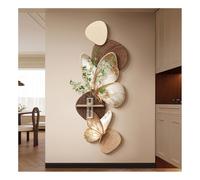 Decoración de pared con mariposa en 3D, escultura de pared moderna con textura de arenisca, decoración colgante grande sin marco para sala de estar, dormitorio o recibidor (marrón-c, 150 x 68 cm / 59